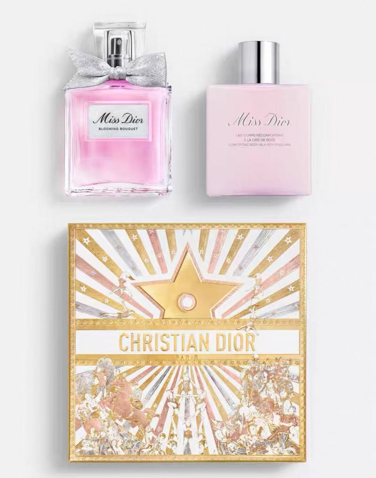 DIOR迪奥圣诞限定花漾淡香水50ml+75ml身体乳套装