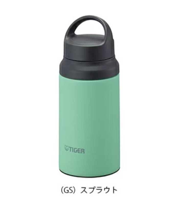 日本tiger虎牌新款保温杯带提手提MCZ-G040GS绿色