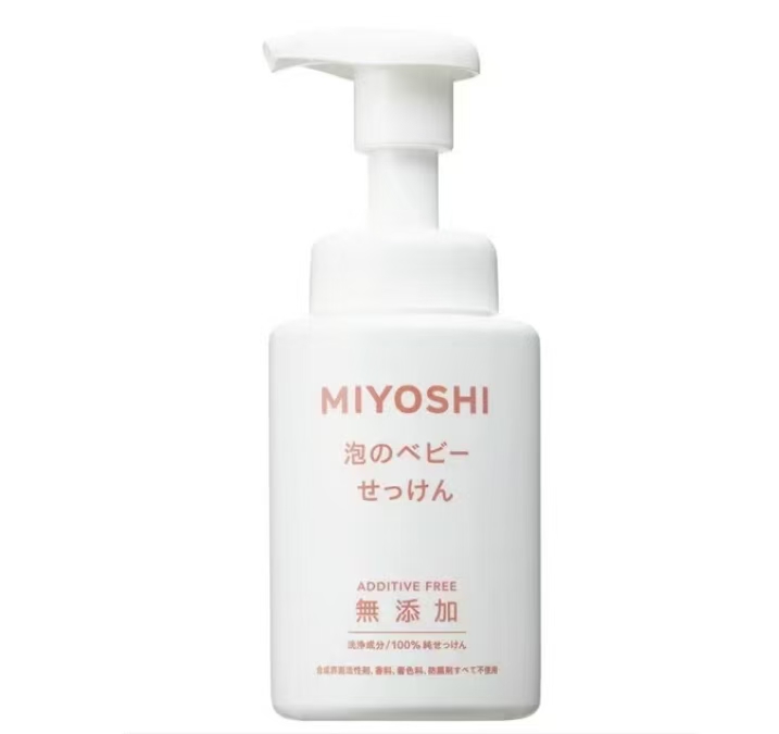 三芳MIYOSHI新版宝宝婴幼儿洗脸液泡沫洁面乳 250ml (白)