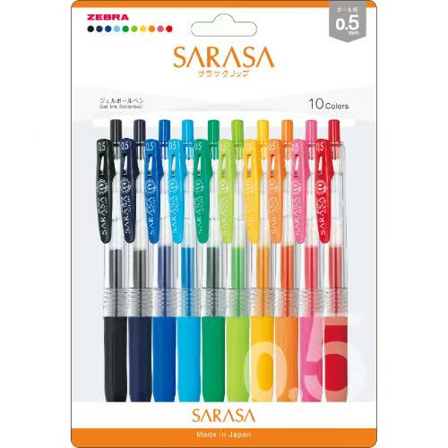 zebra斑马笔彩色0.5mm 10支装