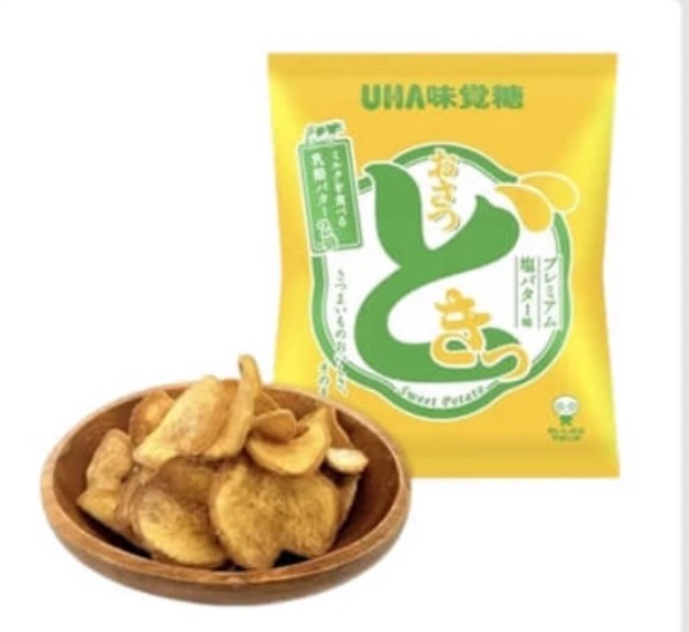 悠哈uha味觉糖薯片红薯干黄油味 65g