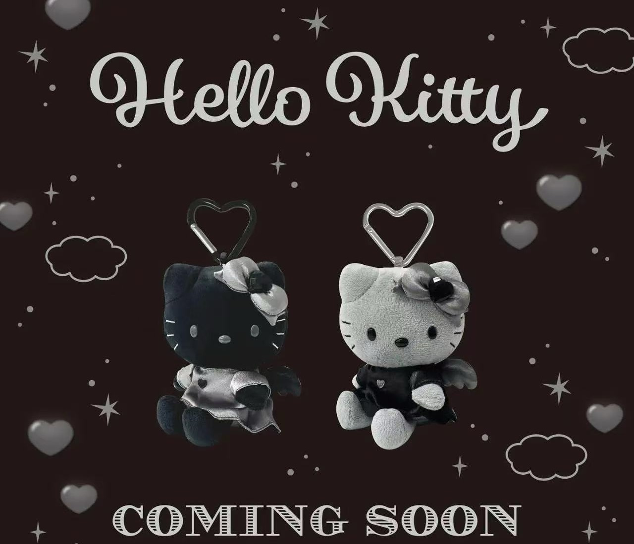 Hellokitty天使爱心扣现货