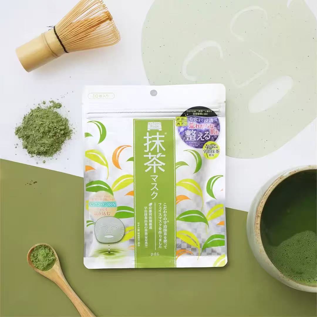 日本pdc宇治抹茶贴片面膜10片装
