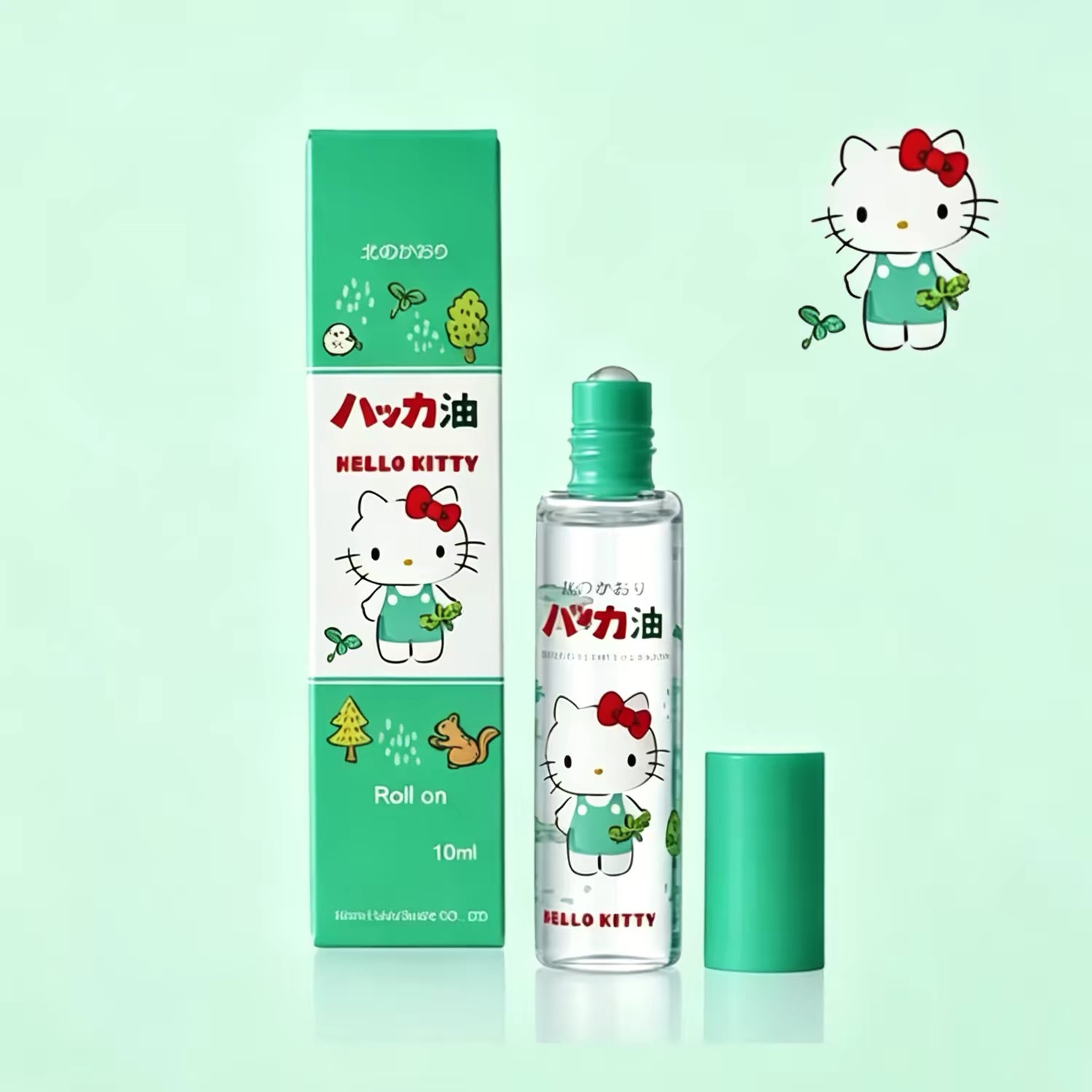 北海道北见hellokitty薄荷油滚珠清凉油